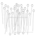 Open Eye Pins, 1-Inch, Silver Plated